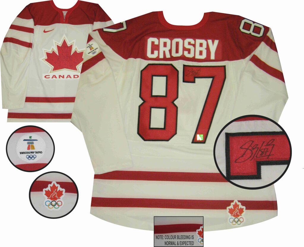 sidney crosby autographed jersey