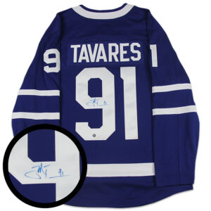 Tavares Signed Fanatics Jersey Blue